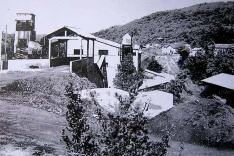 installation minière de la mine la Croix de Pallières